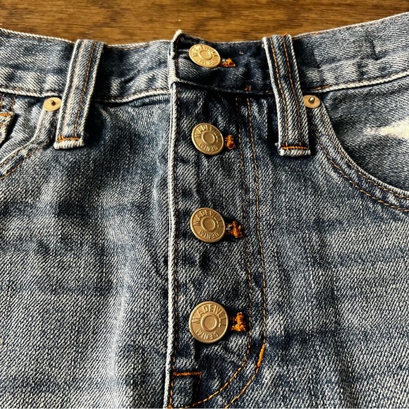 Madewell Rigid Denim A-Line Mini Skirt in Lakeline Wash - Picture 11 of 11